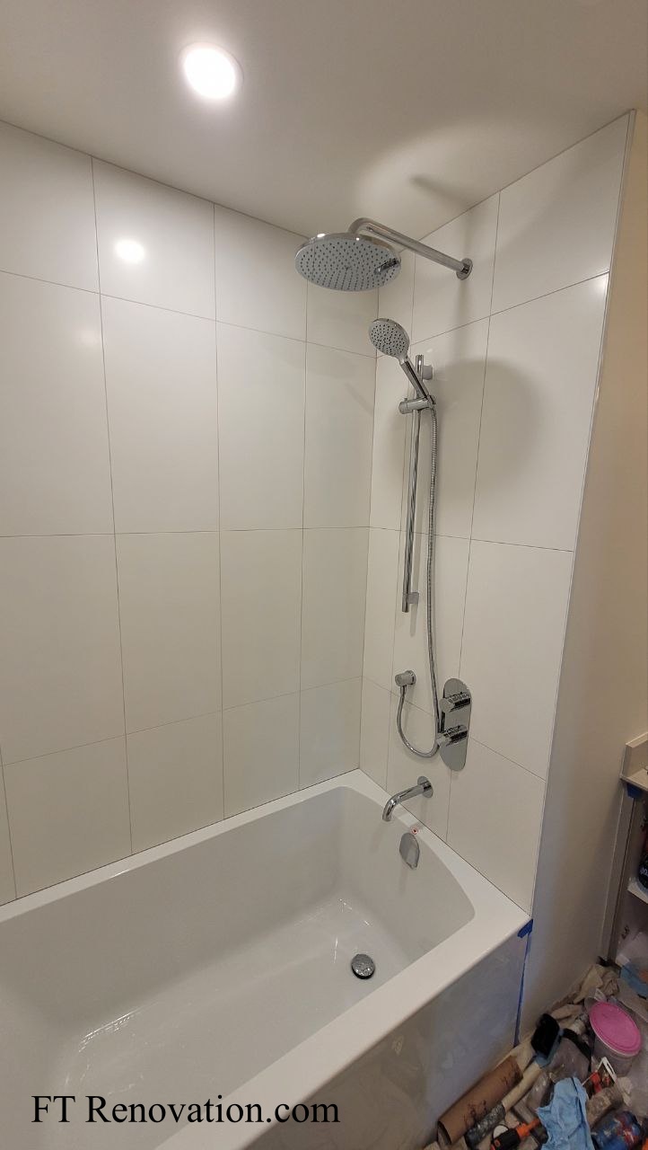 Rain shower fixture in your bathtub/shower area